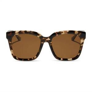 NEW DIFF women's meredith sunglasses in espresso tort + brown polarized